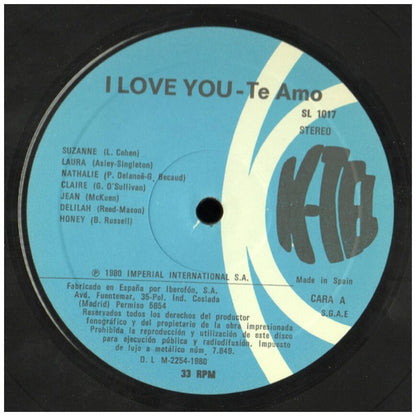 I LOVE YOU (TE AMO) - VARIOUS ARTIST | VINILO USADO