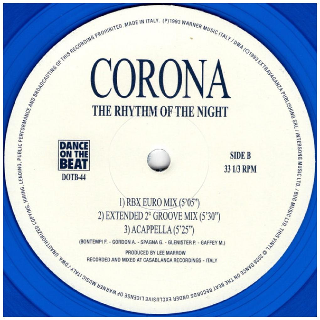 CORONA - THE RHYTHM OF THE NIGHT | 12'' MAXI SINGLE