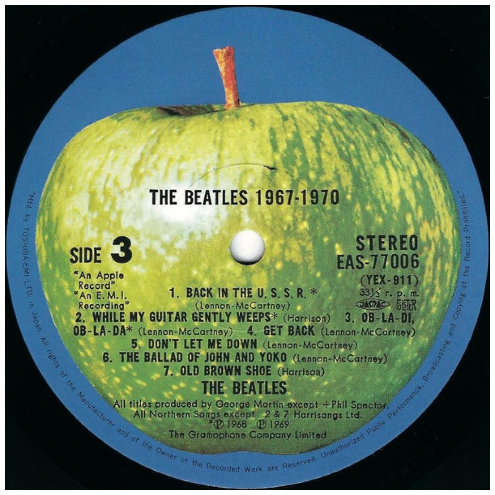 THE BEATLES - 1967-1970 (2LP) (JAPAN EDITION) (THE BLUE ALBUM) | VINILO USADO