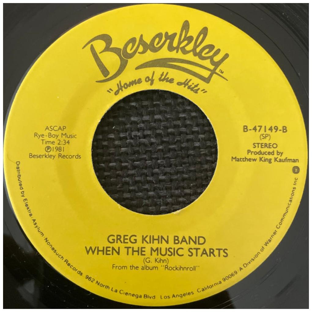GREG KIHN BAND - THE BREAKUP SONG | 7" SINGLE USADO
