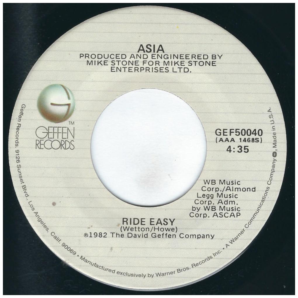 ASIA - HEAT OF THE MOMENT | 7" SINGLE USADO