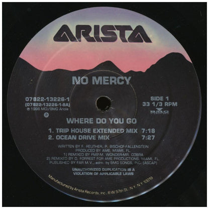 NO MERCY - WHERE DO YOU GO (PROMO COPY) | 12'' MAXI SINGLE USADO