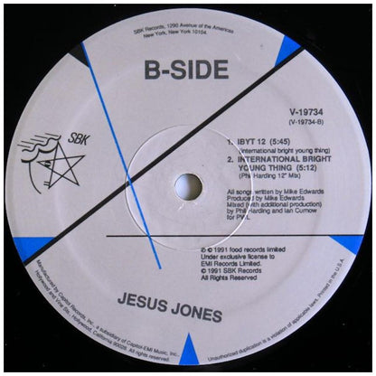 JESUS JONES - RIGHT HERE, RIGHT NOW | 12'' MAXI SINGLE USADO