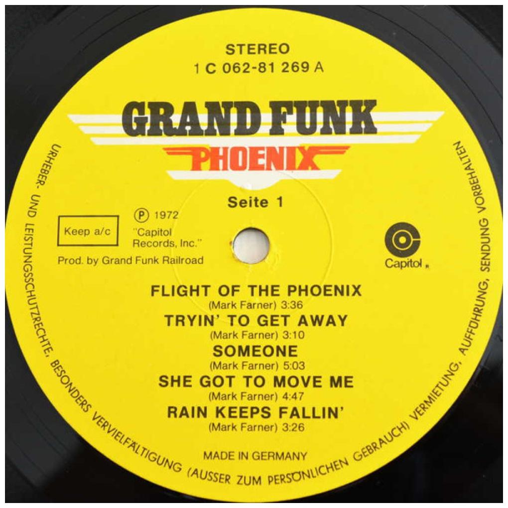 GRAND FUNK - PHOENIX (VDE NUEVO/SELLADO) | VINILO USADO