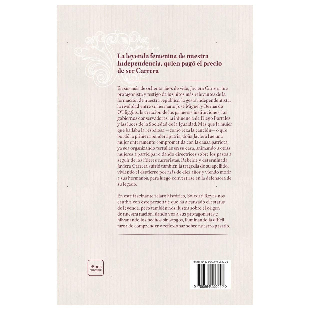 DOÑA JAVIERA Y LA FORMACIÓN DEL CHILE REPUBLICANO (TAPA RÚSTICA) - SOLEDAD REYES | LIBRO