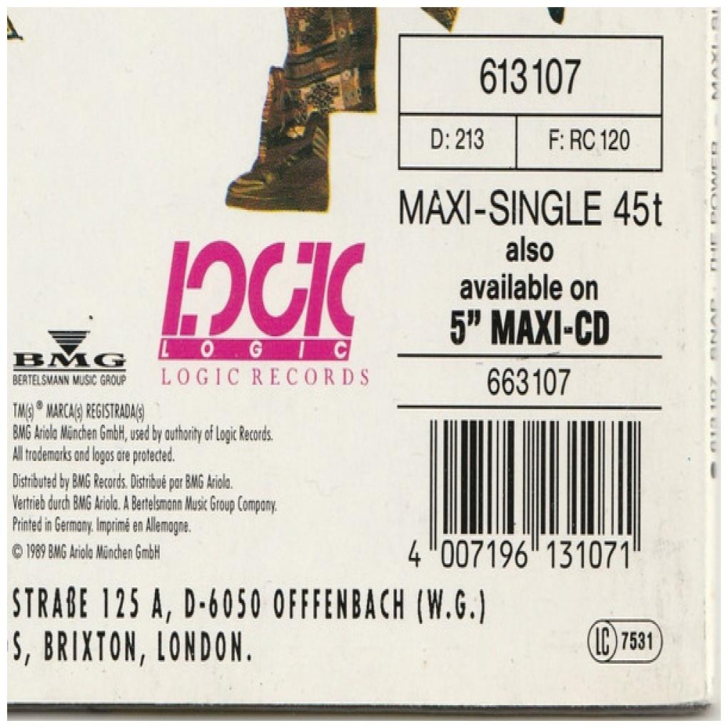 SNAP! - THE POWER | 12'' MAXI SINGLE USADO