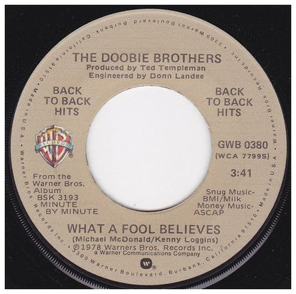 DOOBIE BROTHERS - WHAT A FOOL BELIEVES | 7" SINGLE USADO