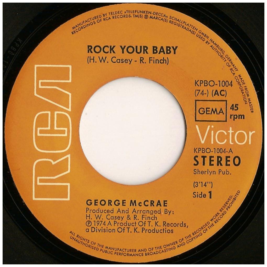 GEORGE MCCRAE - ROCK YOUR BABY | 7" SINGLE USADO