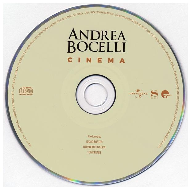 ANDREA BOCELLI - CINEMA | CD