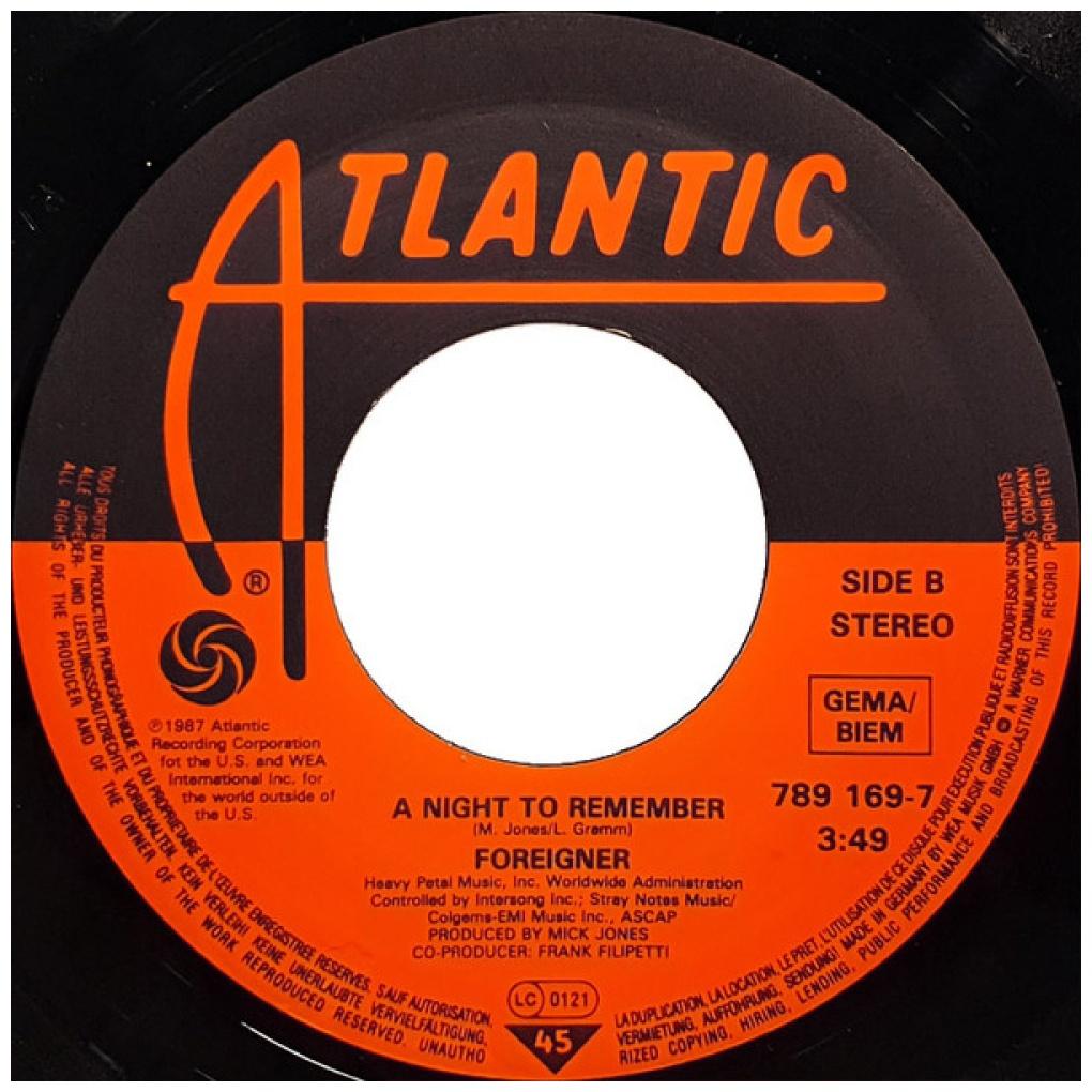 FOREIGNER - SAY YOU WILL | 7" SINGLE USADO