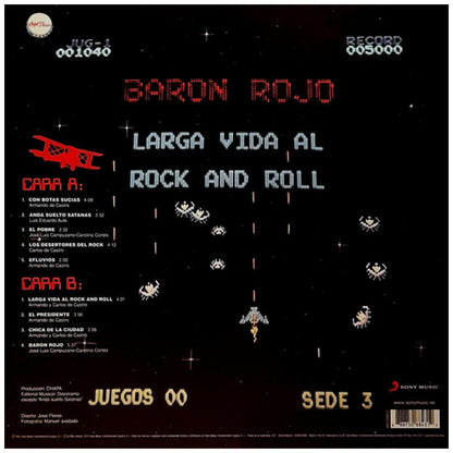 BARON ROJO - LARGA VIDA AL ROCK & ROLL (REMASTERIZADO) (2LP) | VINILO