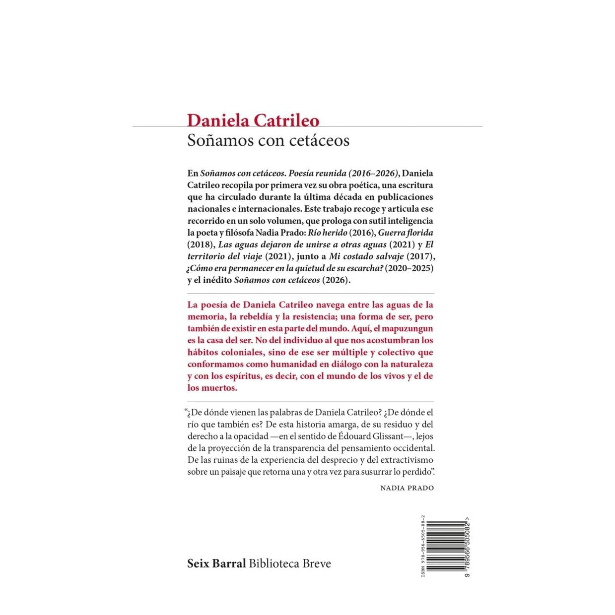 SOÑAMOS CON CETÁCEOS (TAPA RÚSTICA) - DANIELA CATRILEO | LIBRO