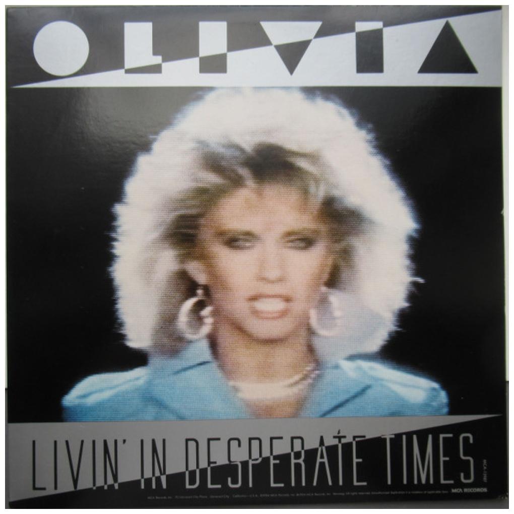 OLIVIA NEWTON-JOHN - LIVIN' IN  DESPERATE TIMES/TWIST OF FATE (PROMO COPY) | 12" MAXI SINGLE VINILO USADO