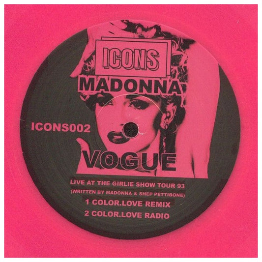 MADONNA - VOGUE (12" MAXI SINGLE) (HOT PINK VINYL) | 12" MAXI SINGLE VINILO